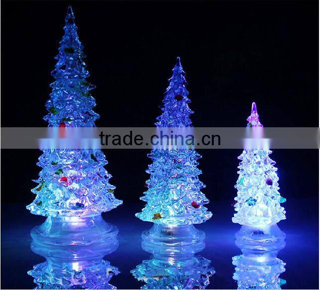 craft plastic acrylic new popular christmas tree led lighting decoration