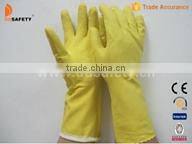 Yellow Latex household Gloves