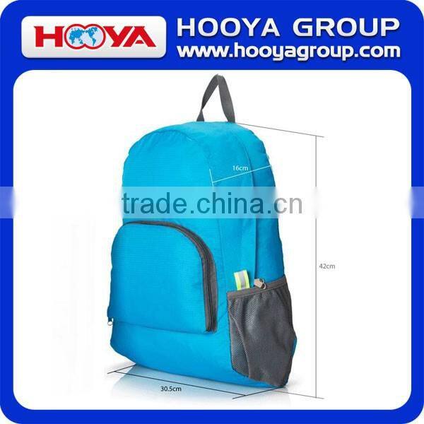 Big Capacity The Portable Zipper Soild Nylon Daily Travel Backpacks Shoulder Bags Folding Bag
