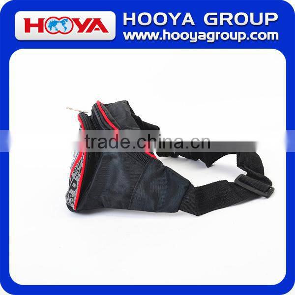 1680D+840D polyester red and black outdoor/travel/sport waist bag