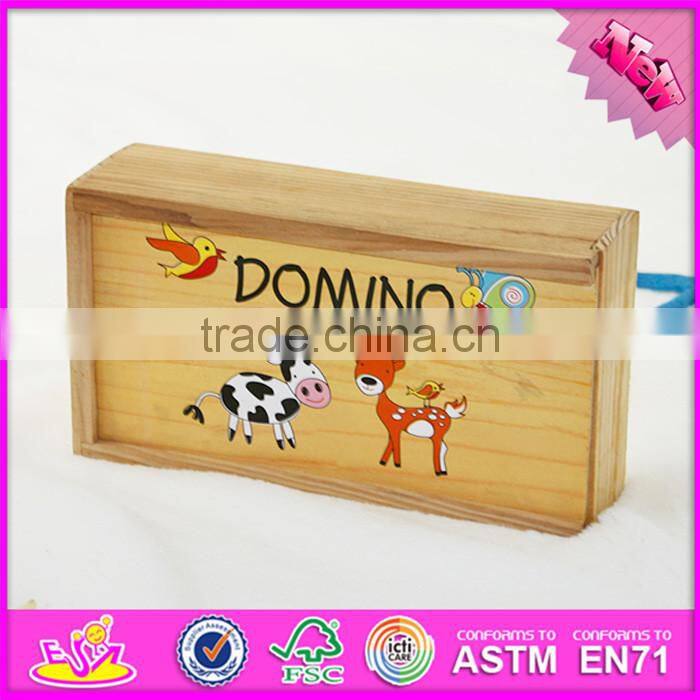 2016 New and popular children wooden domino gift W15A062
