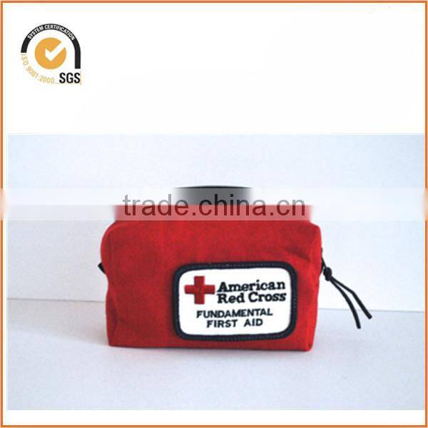 Small First Aid Kit / First Aid Bag made from Duck Canvas with Vintage Red Cross Patch and interior pocket / Father's Day