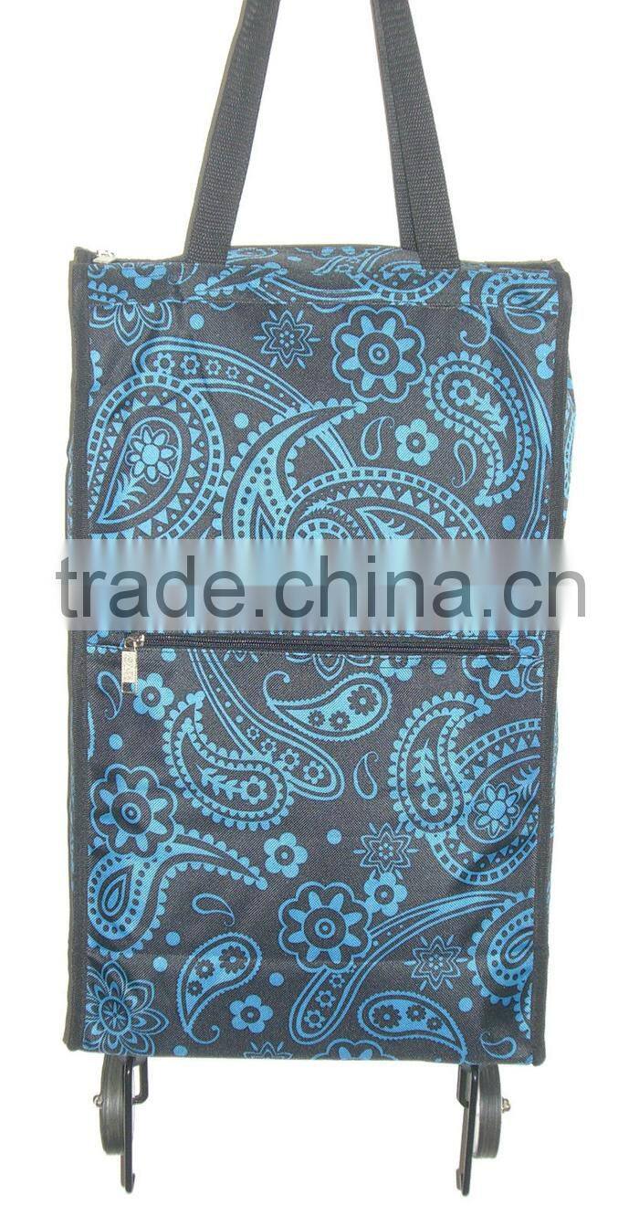 FOLDING SHOPPING BAG/ FOLDING SHOPPING CART with WHEELS