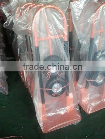 Steel single loop handle Trolley HT1828 with two wheels for storage using