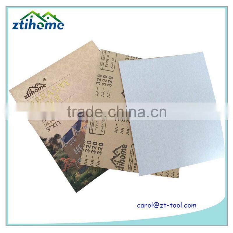 Anti-clogging Aluminium oxide Silicon Carbide Dry Coated Sandpaper