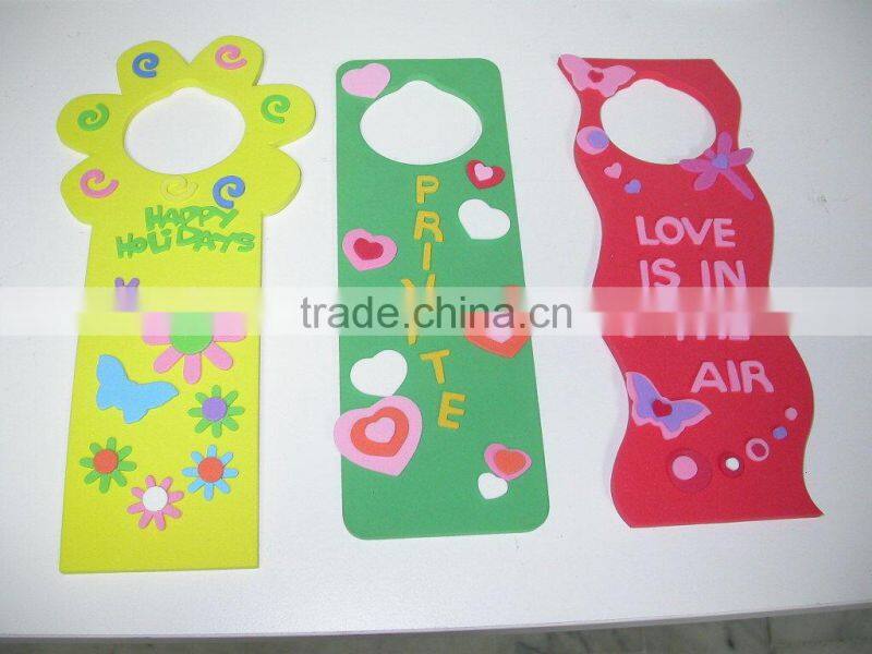 DIY foam door hanger kits