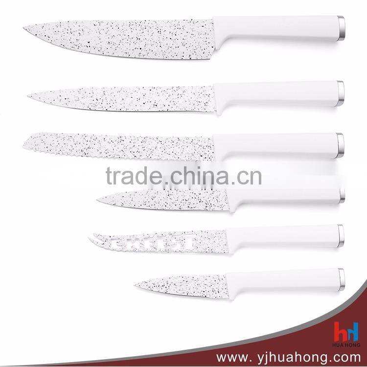 5Pcs Eco-Friendly Non-stick Coating Knives Set With Soft Handle ( HF-102)