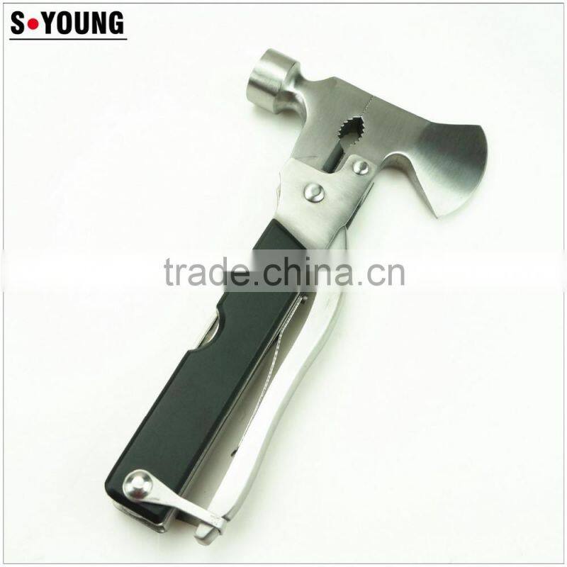 91021 6 Inch Multi Tool Stainless Steel Hammer Multifunction Foldable Portable Combination Tool Clam