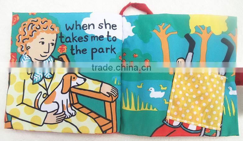 Hot Intelligence Development Baby kids Educational Cloth Books Soft Series Colorful Fabric Kid Learning Book