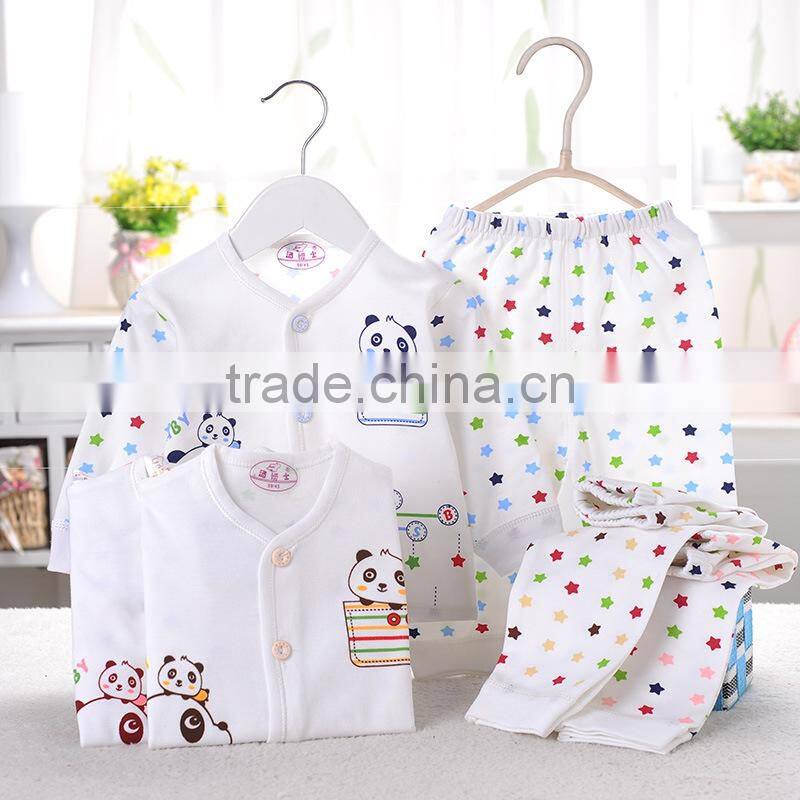 High Quality Baby Spring Clothes Set 100% Cotton Cheap Baby Clothes