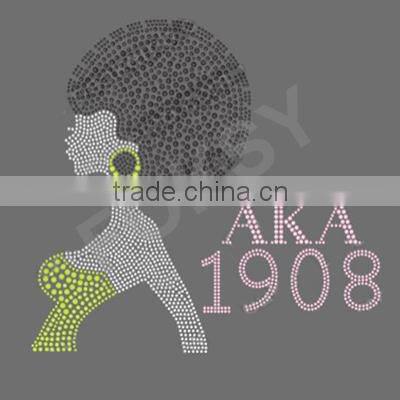 AKA hot fix rhinestone iron on transfers design
