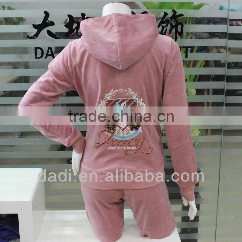 Velvet Tracksuits For Women PINK