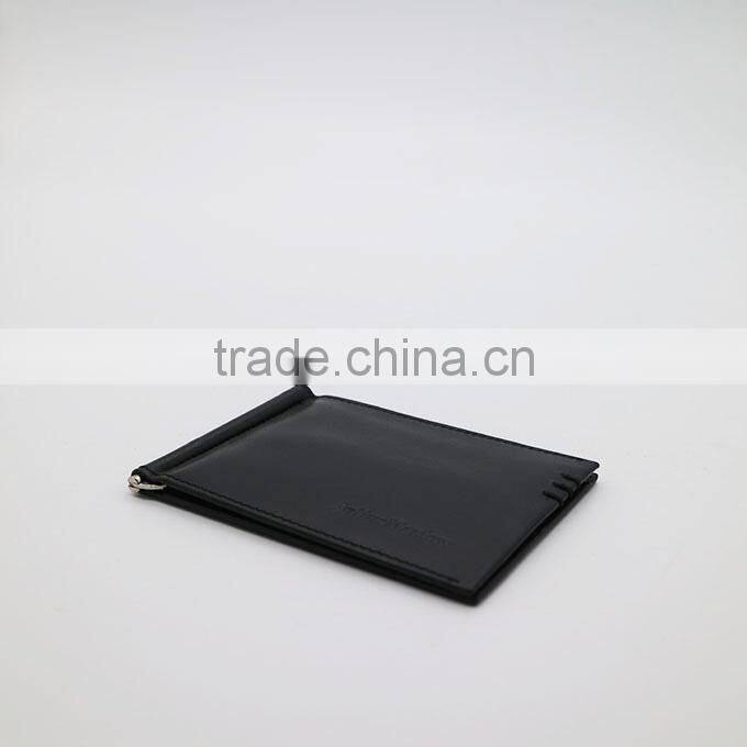 J0730a2 Genuine Leather Money Clip Car Holder