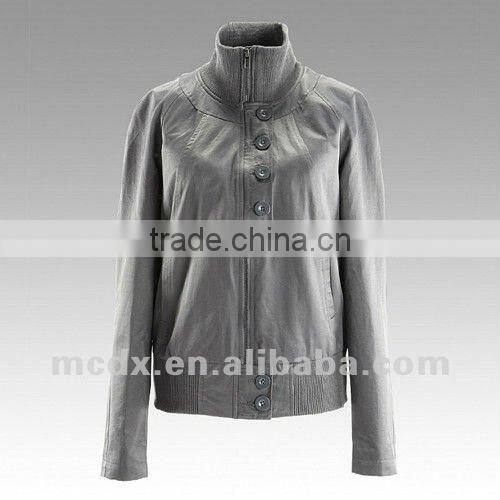 fashion leather jacket for ladies