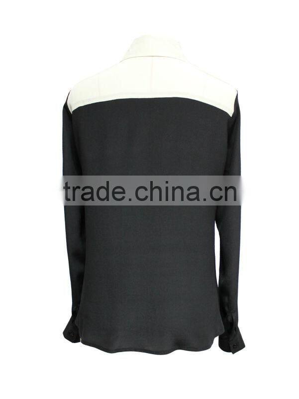 Fashion High Quality Elegant Slim silk shirts for women