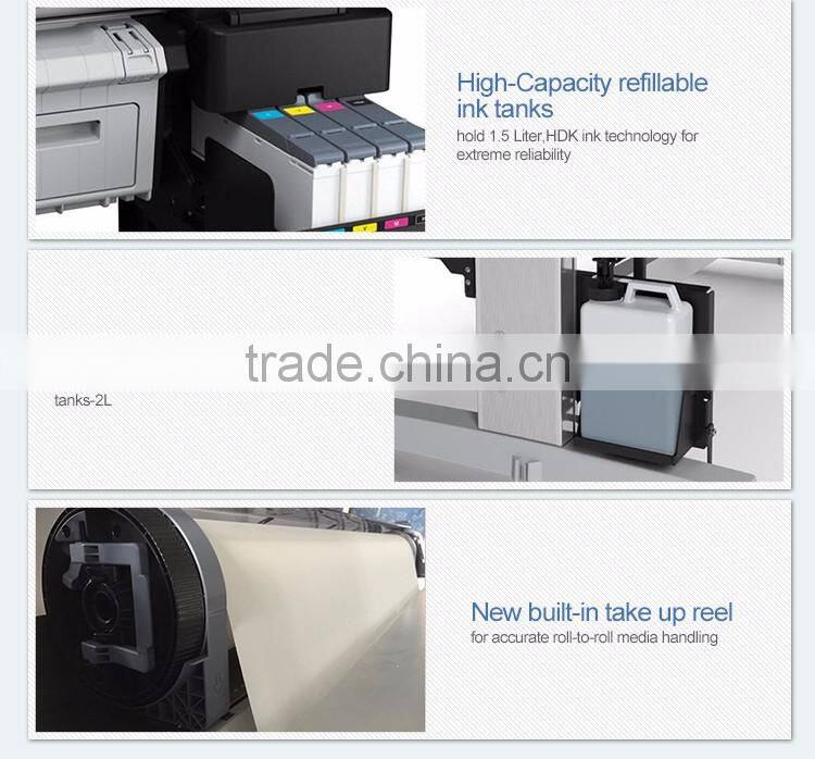 1.2m with TFP printheads dye sublimation photo printer for polyester