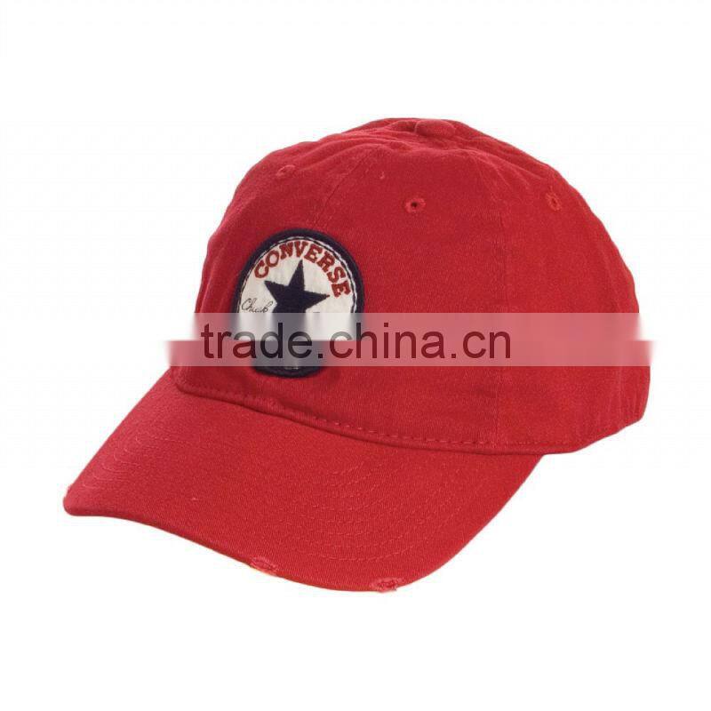 100% cotton 6 panel custom patch embroidery baseball cap