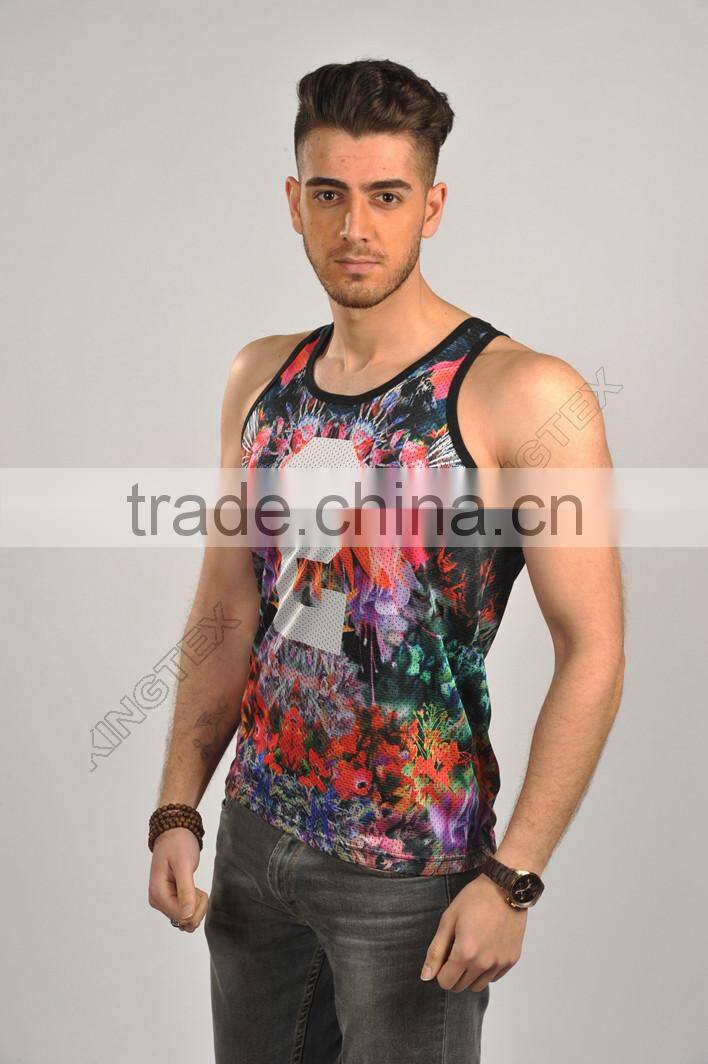apparel latest design summer men tank tops in bulk