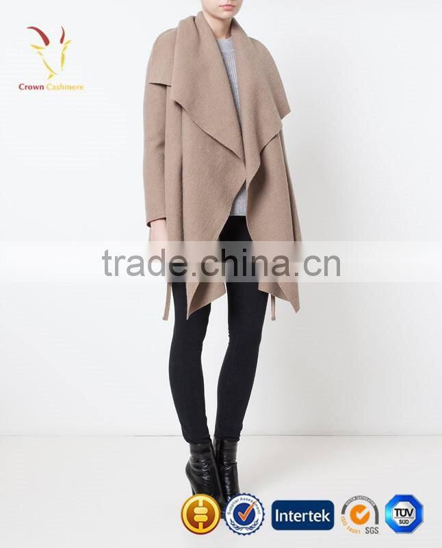2016 latest wholesale knitted sweater women cashmere wool coat