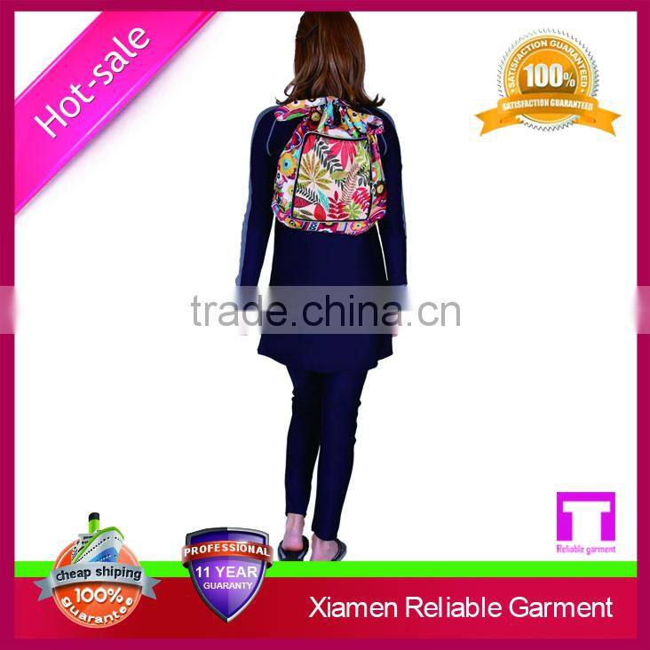Plus size xxl muslim swimwear with long sleeves