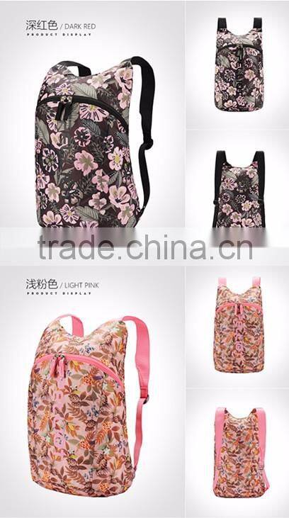 fashion leisure foldable storage package travelling backpack