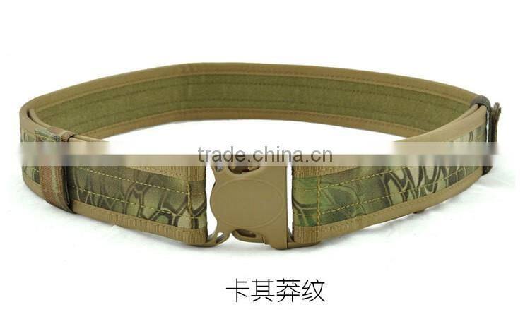 Strong nylon webbing and durable buckle military leather belt