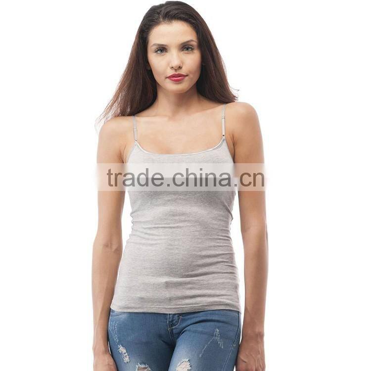 China Tank Top Manufacturer Wholesale Plain Design Cotton Ladies Gym Tank Top