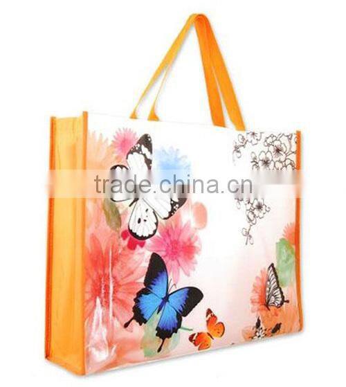 Plain recycled pet bottles non woven folding bag