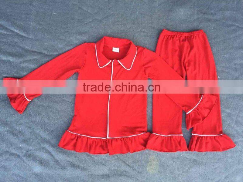Wholesale BOYA PJS name brand 100 cotton Christmas Red pajamas set children wear pajamas outfits baby girls clothes wholesale