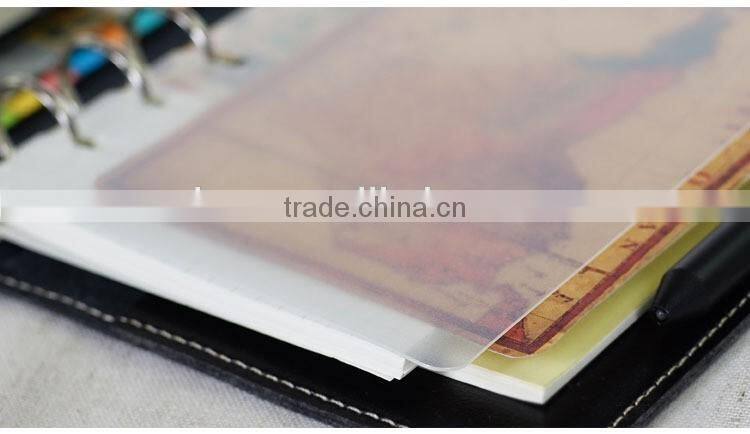 A5/A6/A7 transparent PP protection board for planner ealstic spacer for loose leaf planner