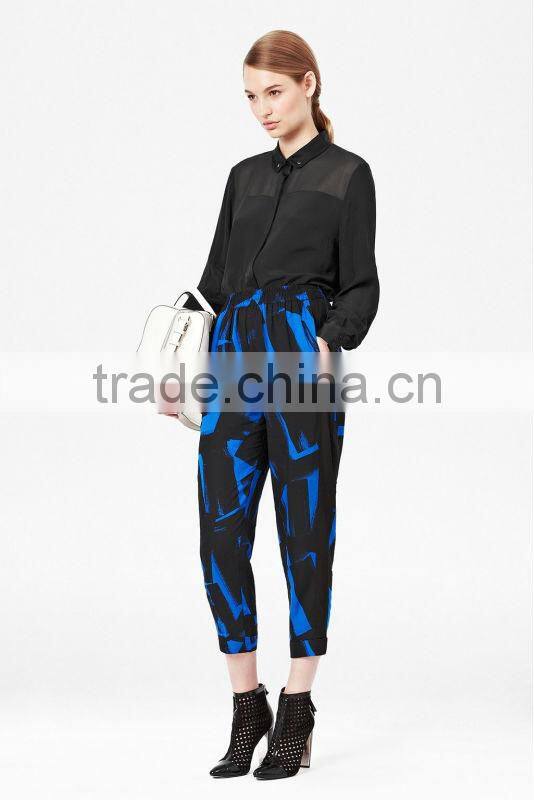 Ladies Button-Down Pure Silk Classic Shirt