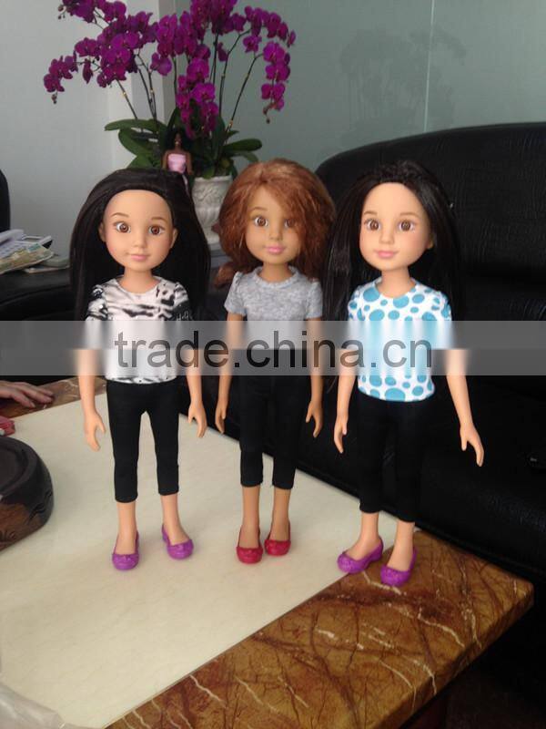 2016 Hot 18 inch black fashion girl doll