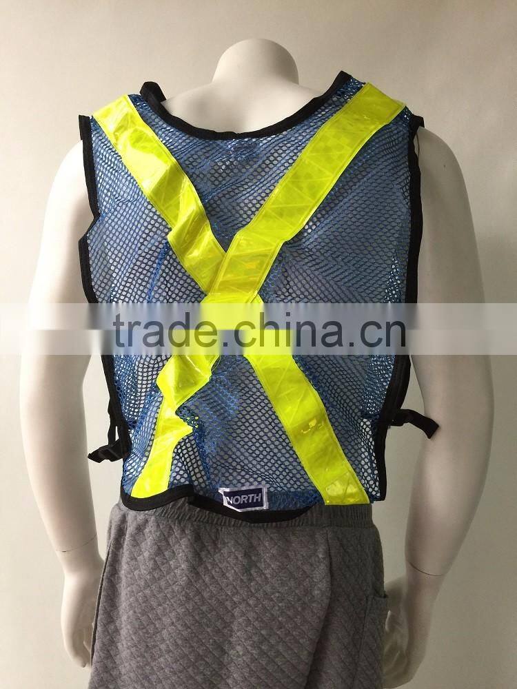 High quality vest mesh yellow safety vest for traffic