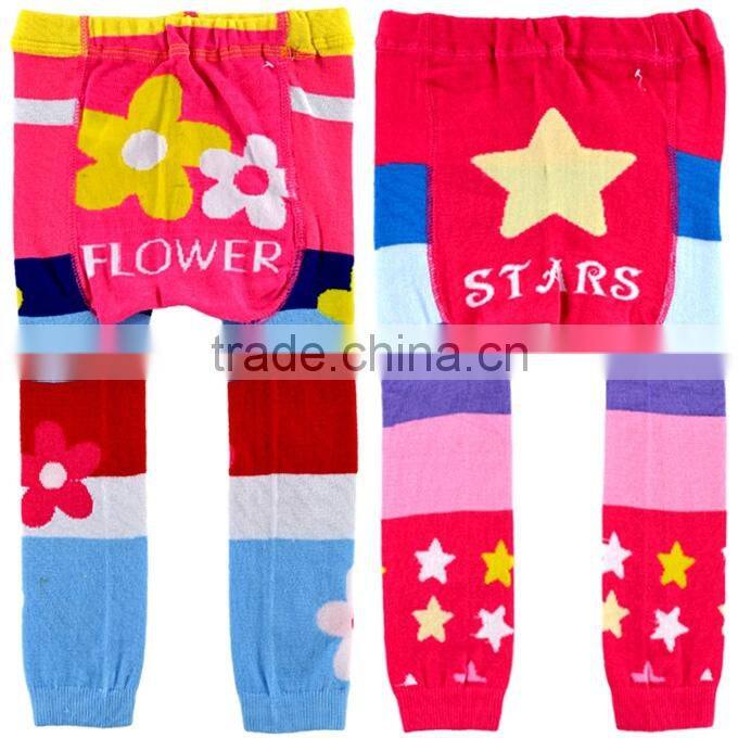 Hot Sale Baby Girls And Boys PP Pants Cooton With Cut Cartoon Pattern Knit Children Leggings For Toddle Wear SC40822-10