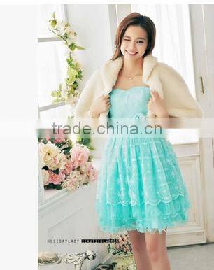 Imitation fox fur fur vest three stripe Europe and the United States fake fur vest burst models