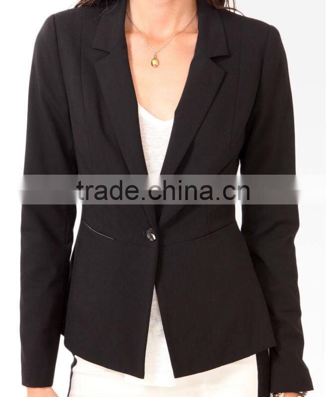 Squared Hem Blazer