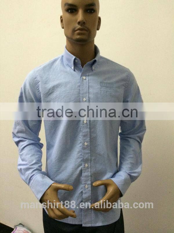 embroidery design totally non iron l oxford men fit dress shirt
