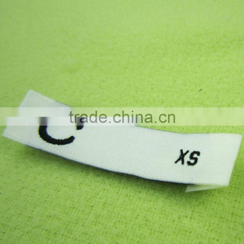 high quality custom design woven t shirt size labels