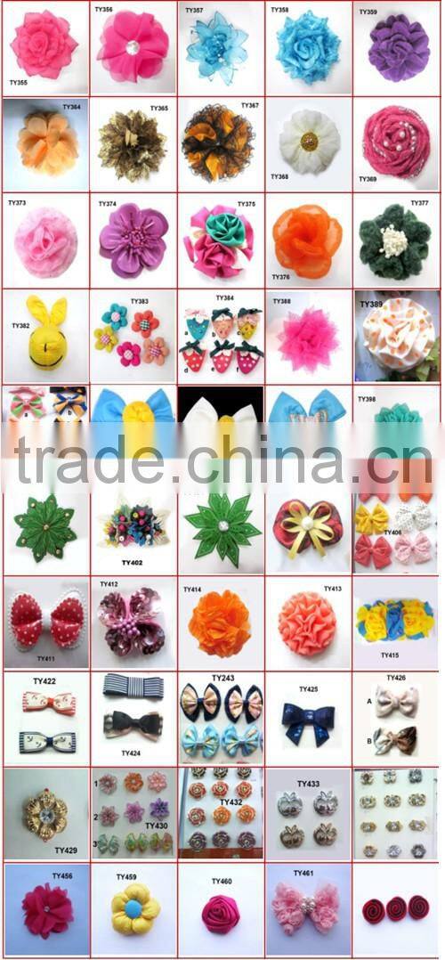 Pure White fabric crabapple flower hair clip hair accessory