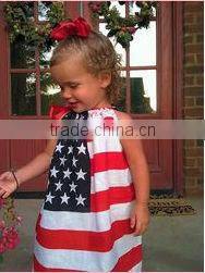 Best seller 2014 July 4th chevron patrotic girls smock dress design American bday dress little girls dress fashion design
