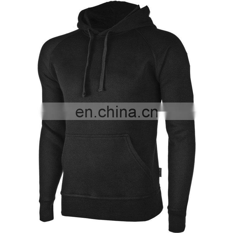 custom plain professional black low price hoodies for men