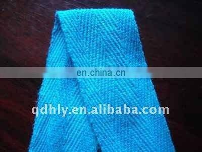 100% cotton double herringbone white webbing tape