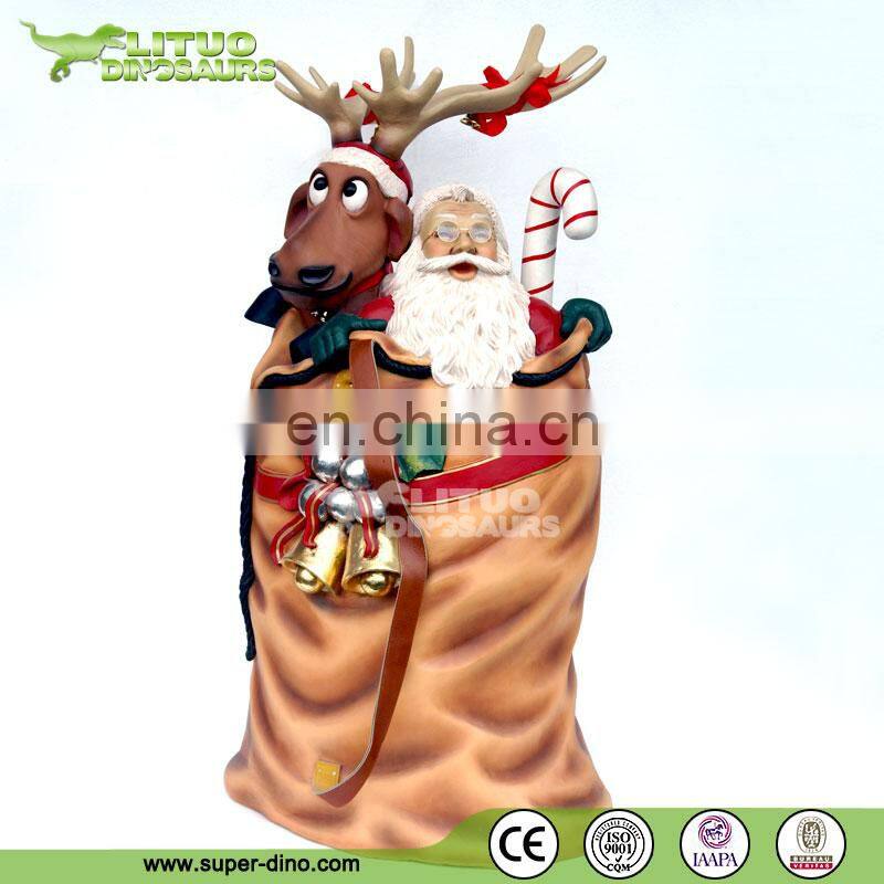 Fiberglass Reindeer Statue Animated Christmas Decorations