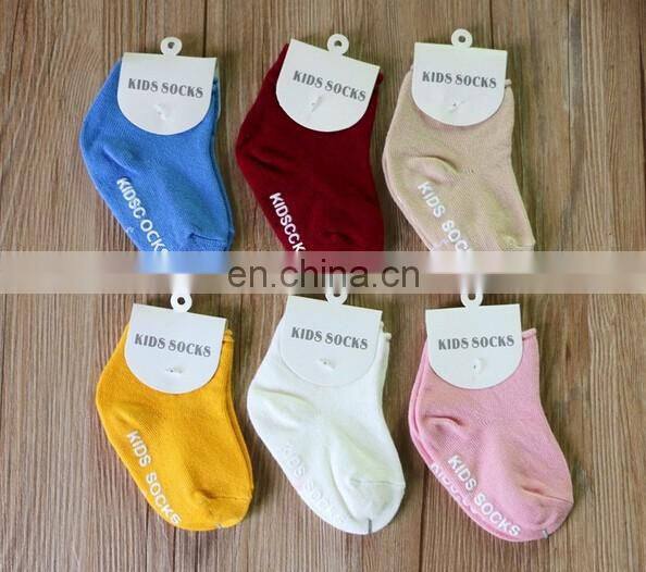 In stock Newborn Babies Pure Color Cotton Socks Baby Socks