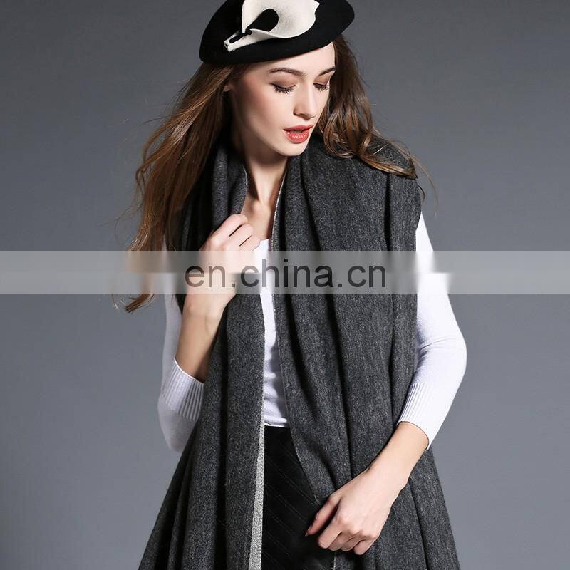 Wholesal Higher Quality 100% Cashmere Scarf Pashmina Grey