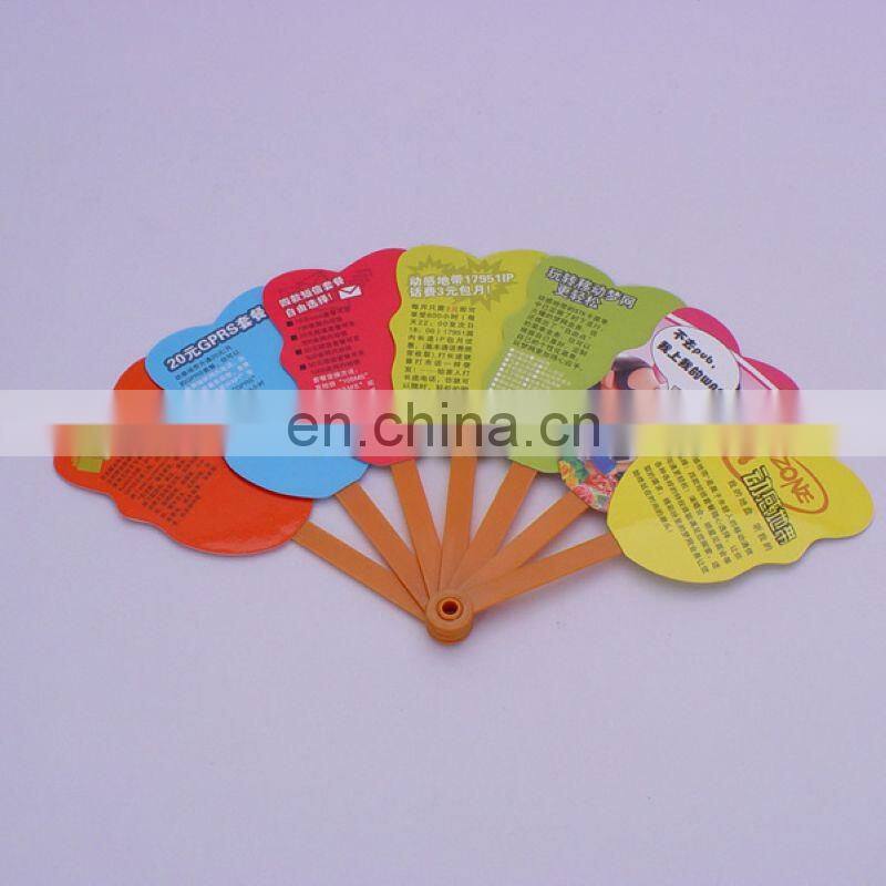 2017 Best selling on Alibaba custom plastic hand fan