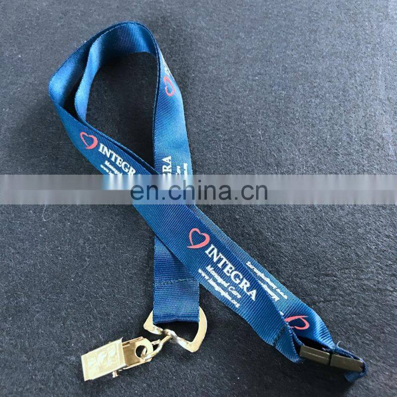 Fashion Style Polyester Material Customized Silkscreen Printing Lanyards
