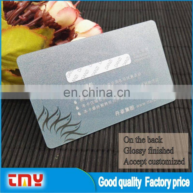 2017 Hot Sell High Quality Manufacturer Transparent Plastic Business Card
