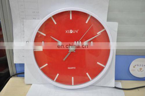 customized modern number design round wall clock