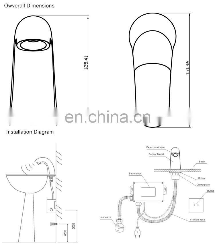 Sink Wash Basin Automatic Sensor Faucet